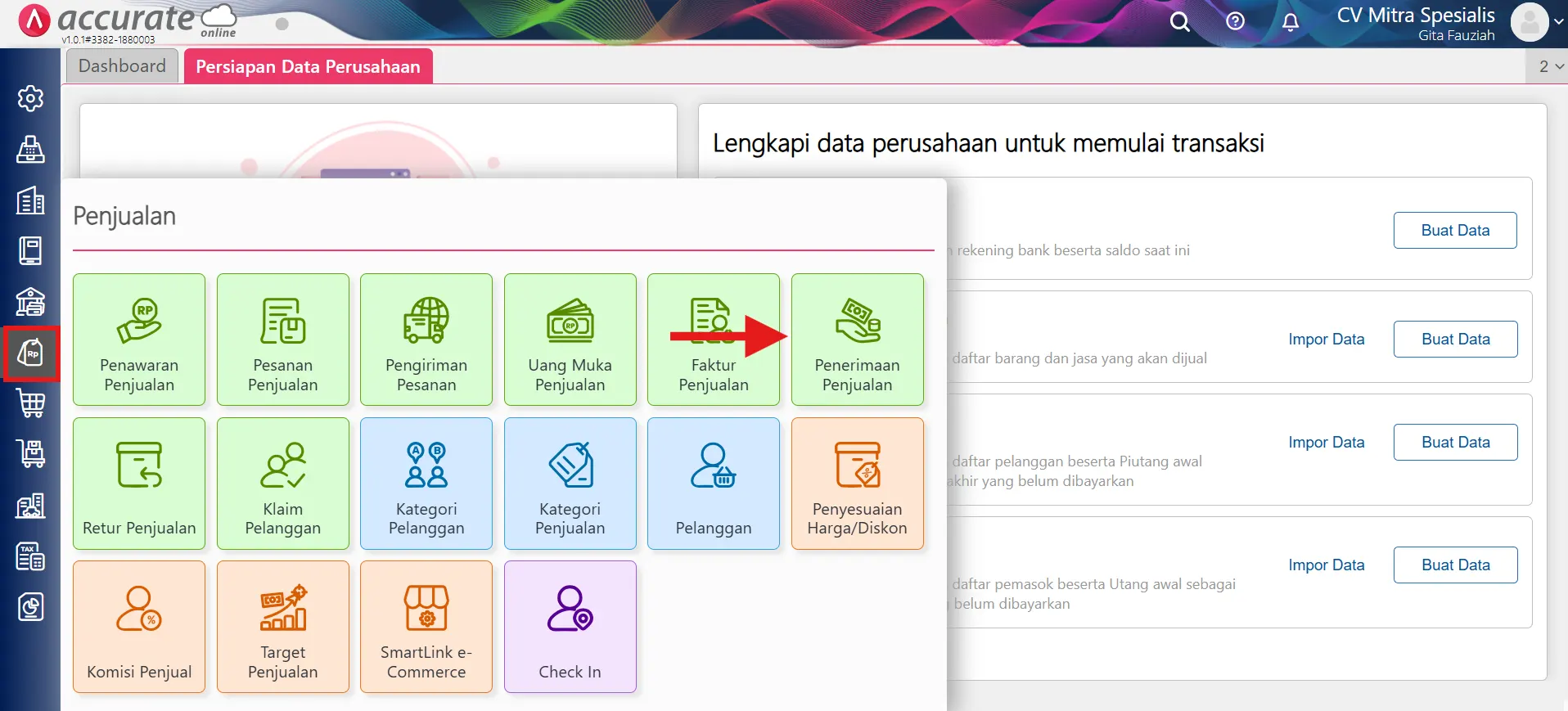 mengembalikan dana retur yang sudah lunas