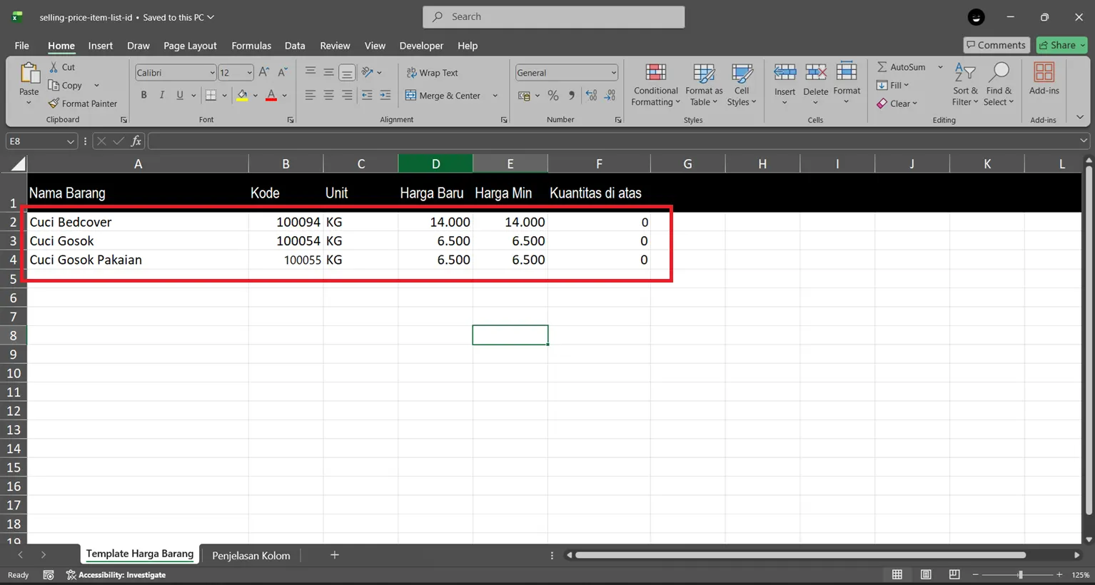 Fitur penyesuaian harga diskon