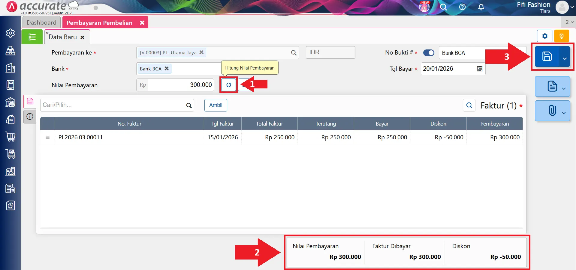 mencatat kelebihan bayar pembelian