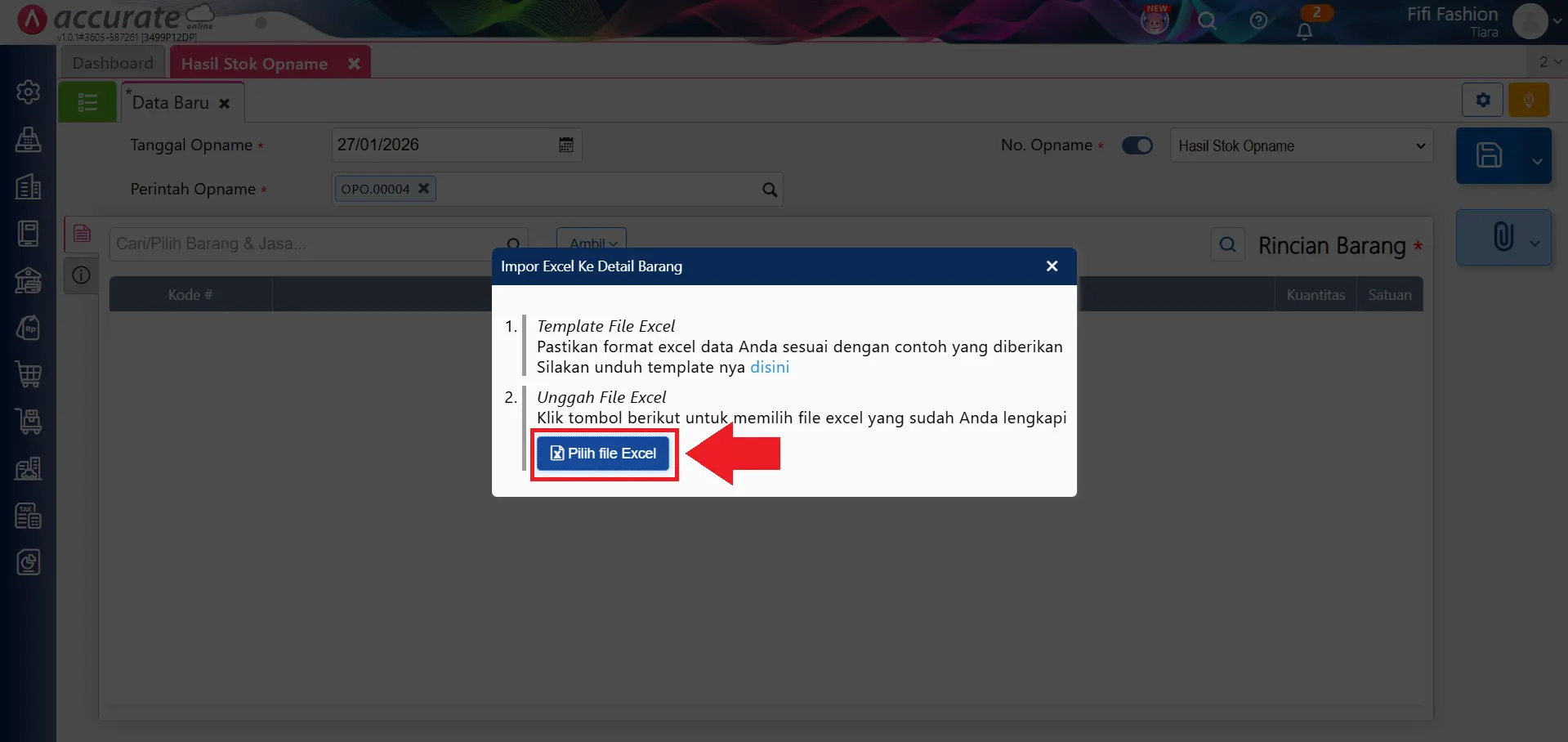 impor hasil stok opname