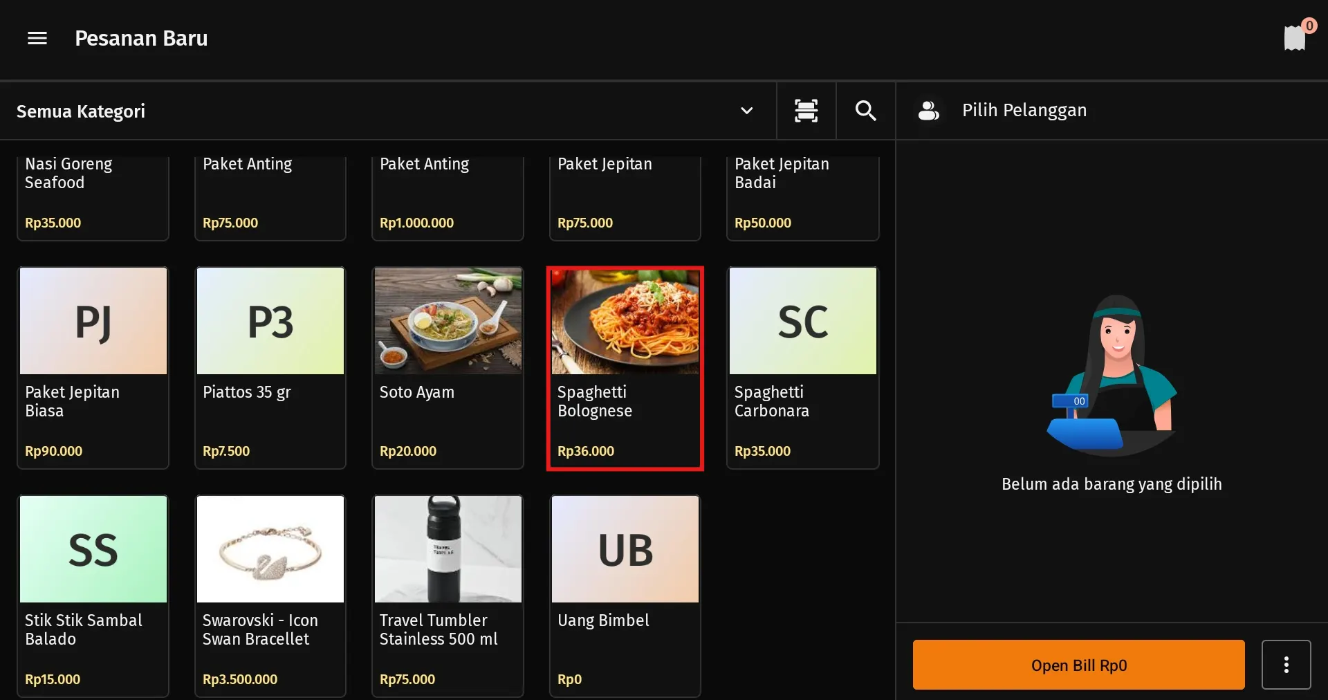 menambahkan gambar produk