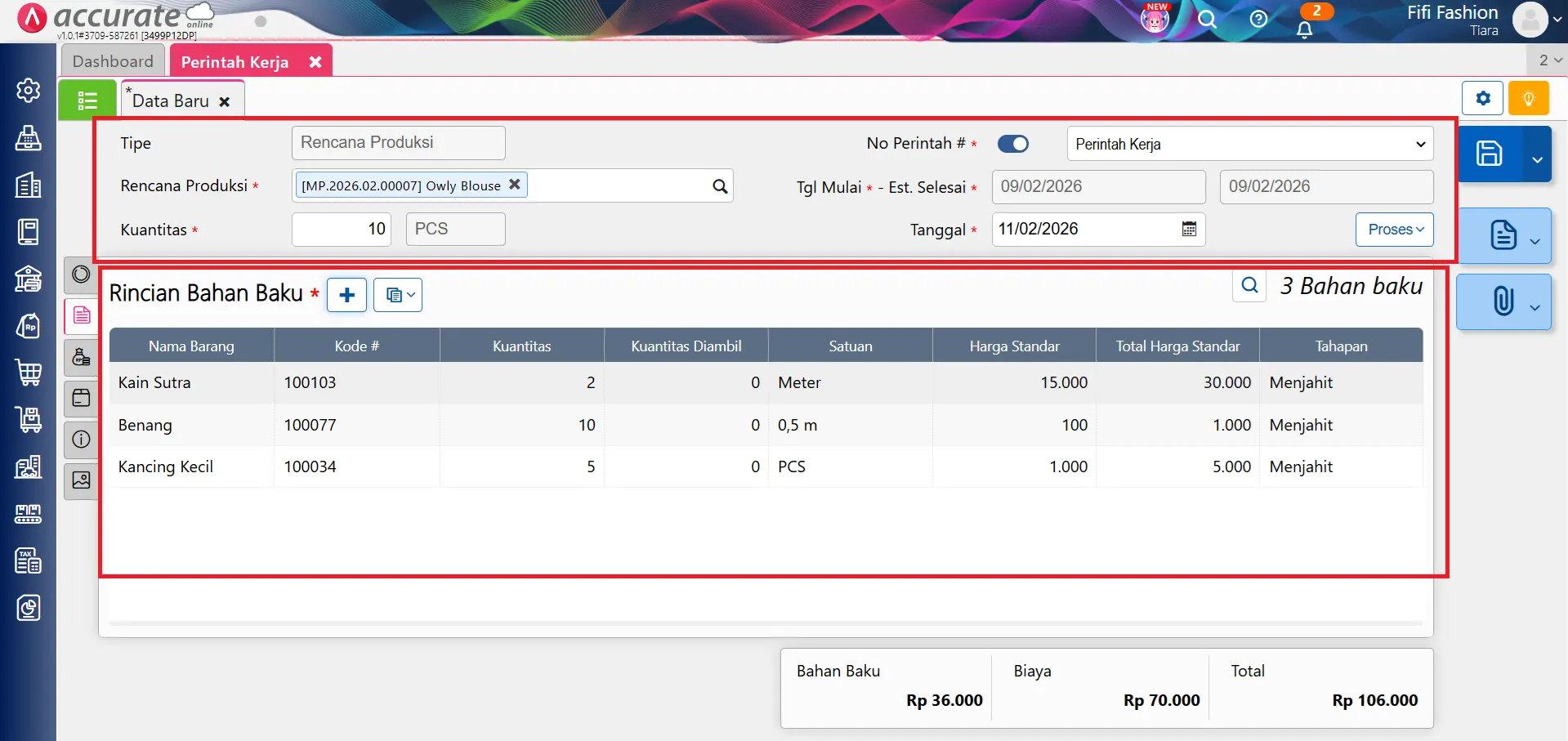 penanggung jawab produksi