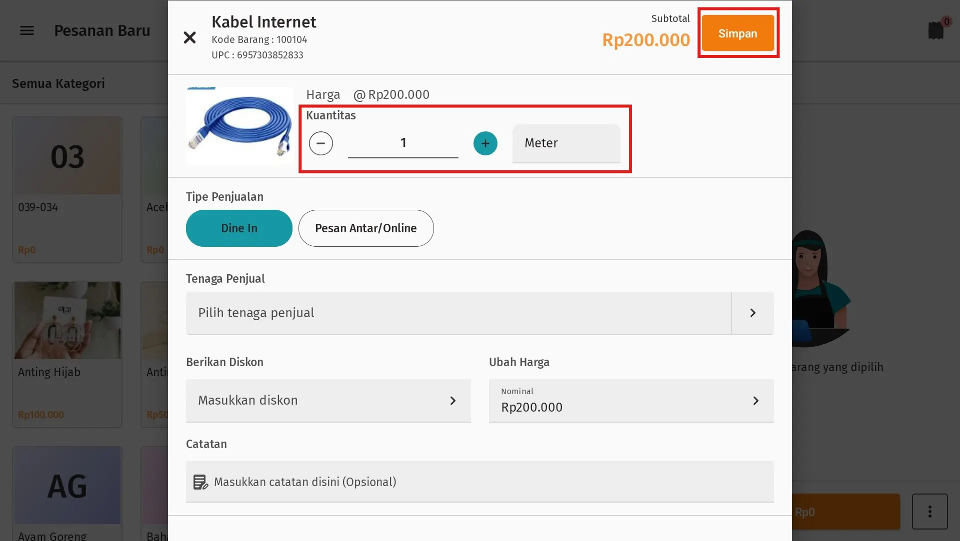 barcode scanner eksternal USB