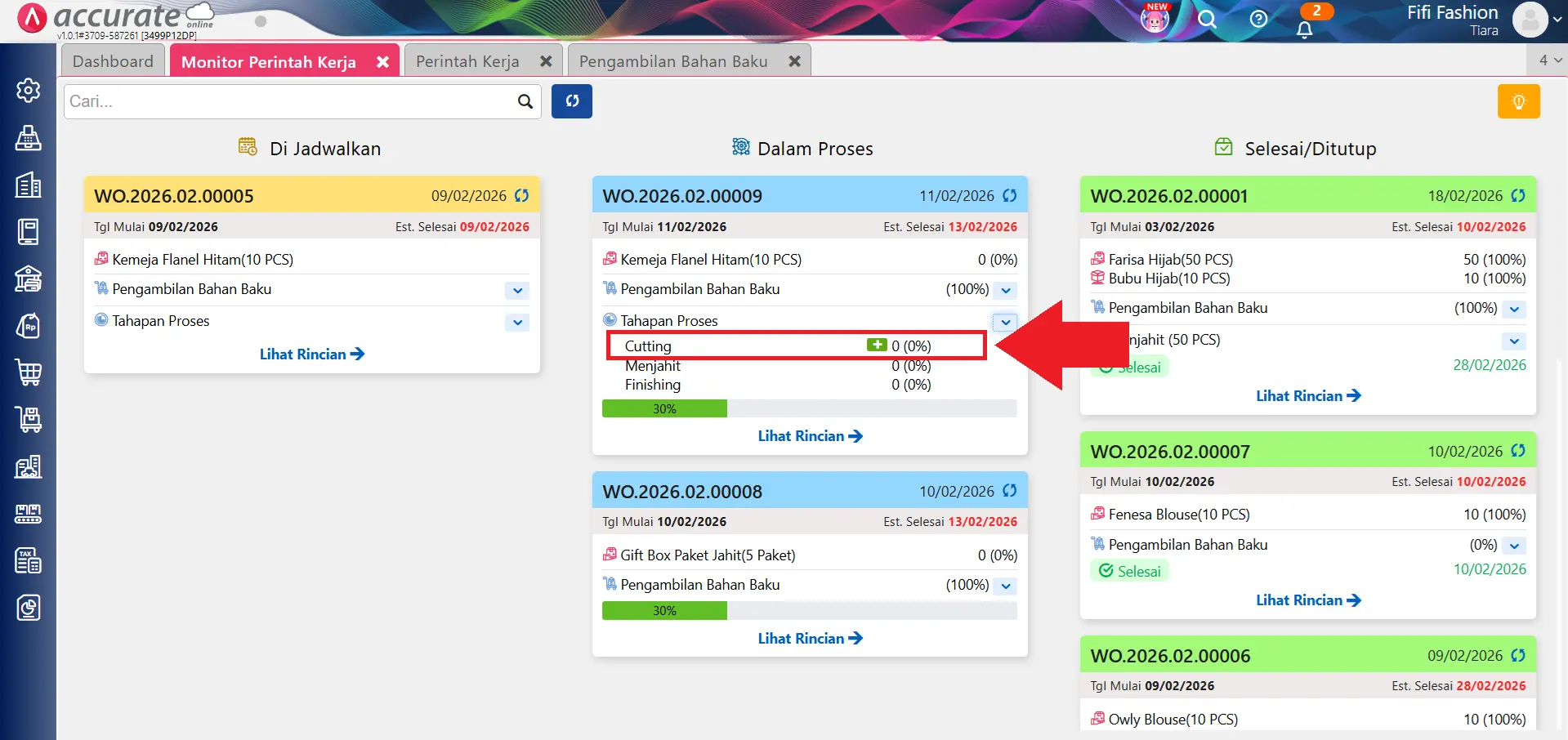 subkon biaya produksi