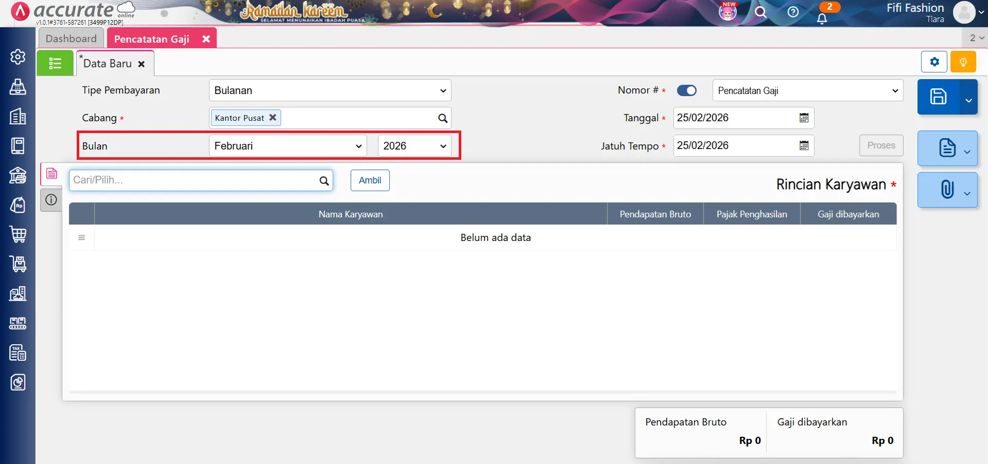 catat resign & hitung PPh 21
