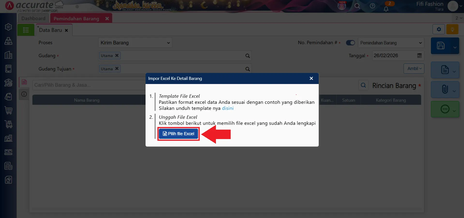 impor pemindahan barang