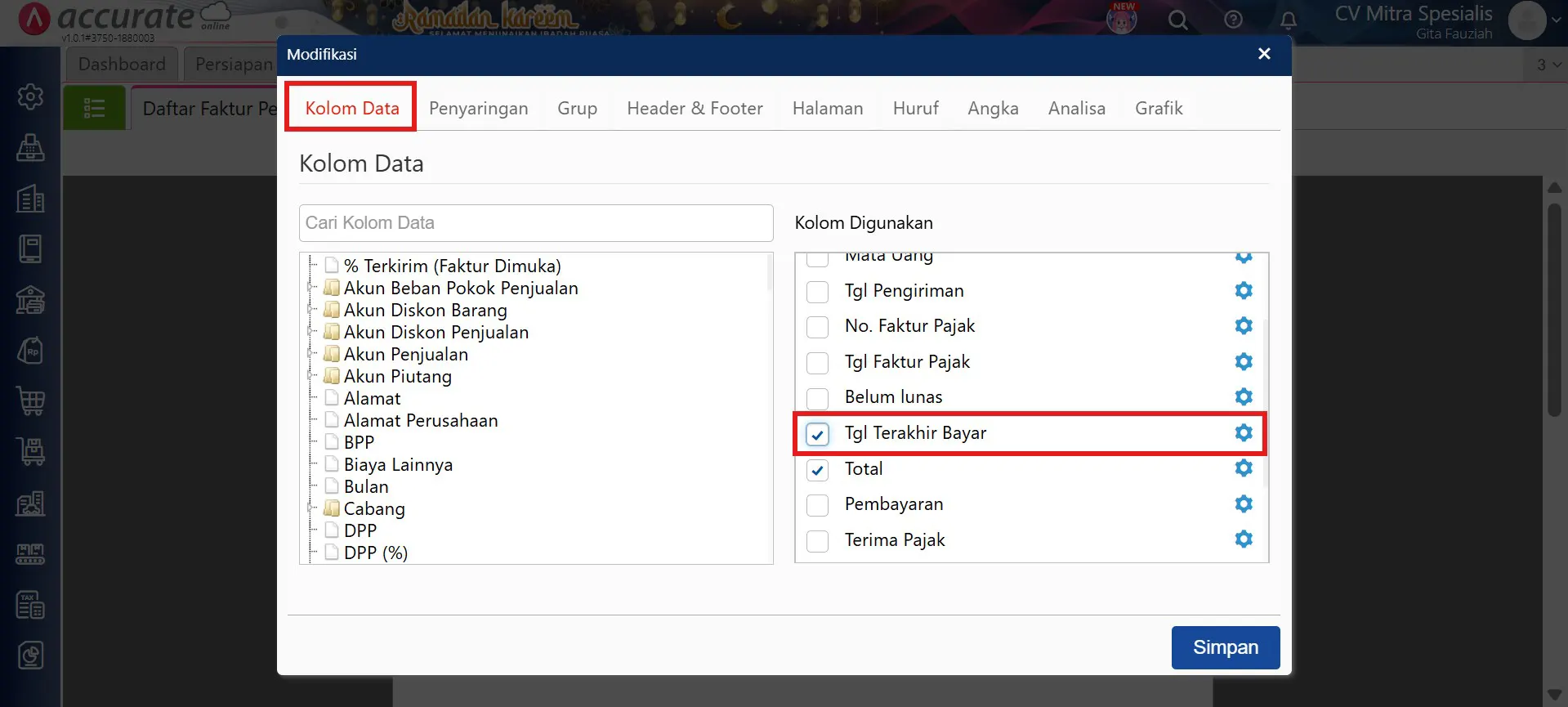 Pengaruh barang minus pada laporan keuangan