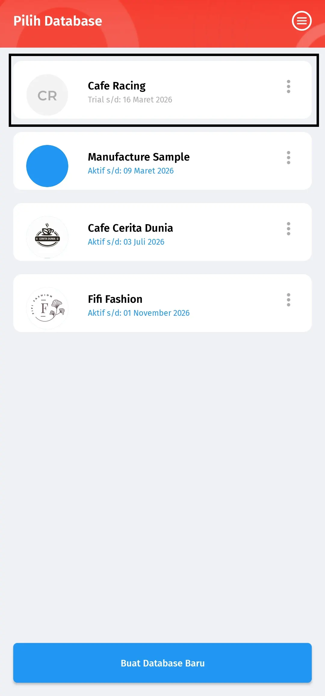 membuat data usaha baru