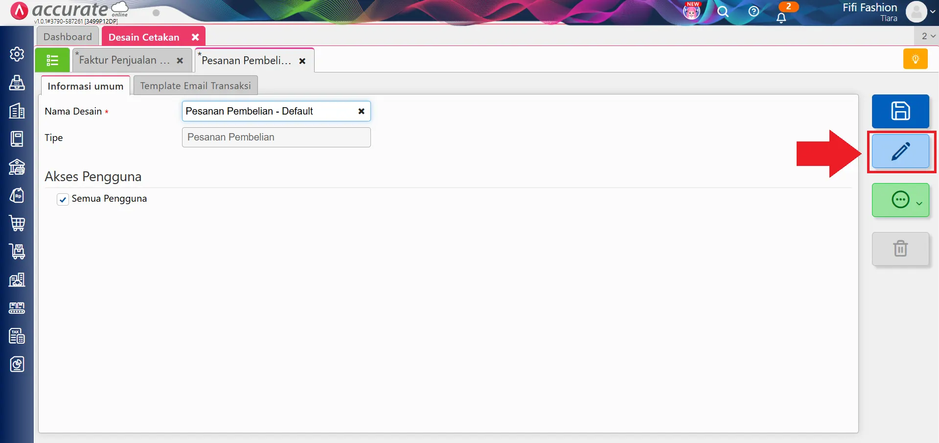 menampilkan total qty purchase order