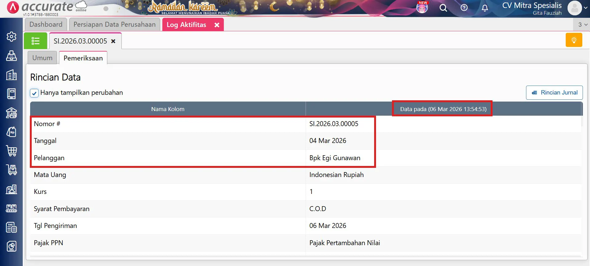 mengatasi selisih kuantitas stok opname
