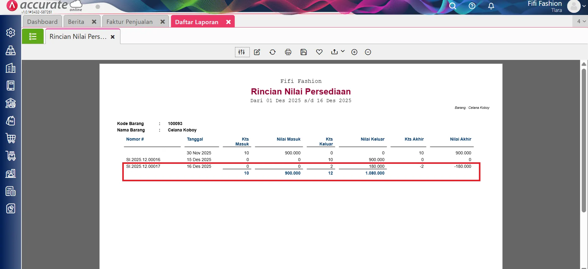 mengatasi HPP Nol pada jurnal faktur penjualan