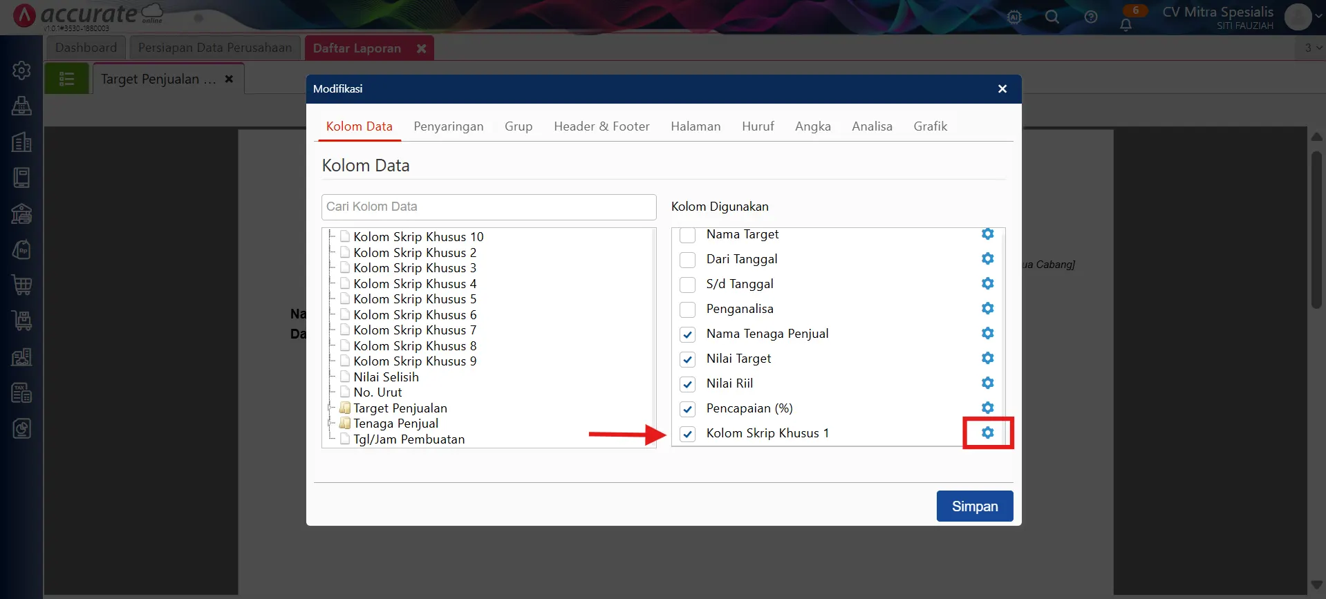 membuat komisi penjual dari target