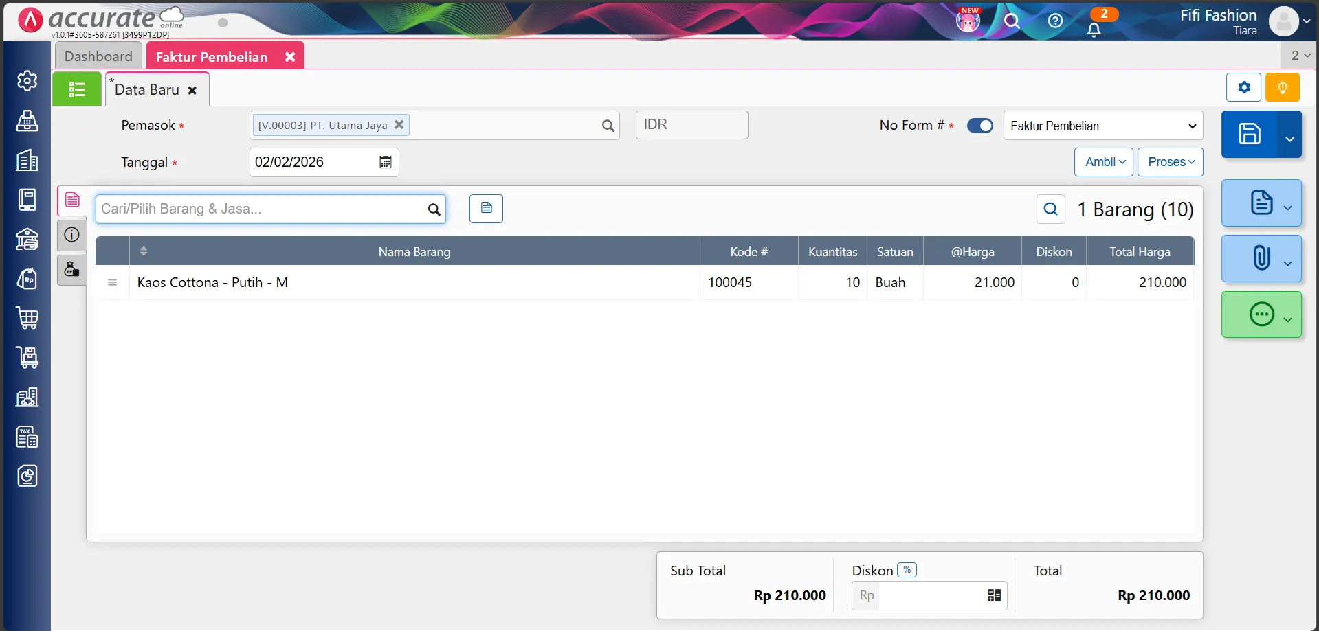 Solusi error alokasi biaya penyelesaian pesanan