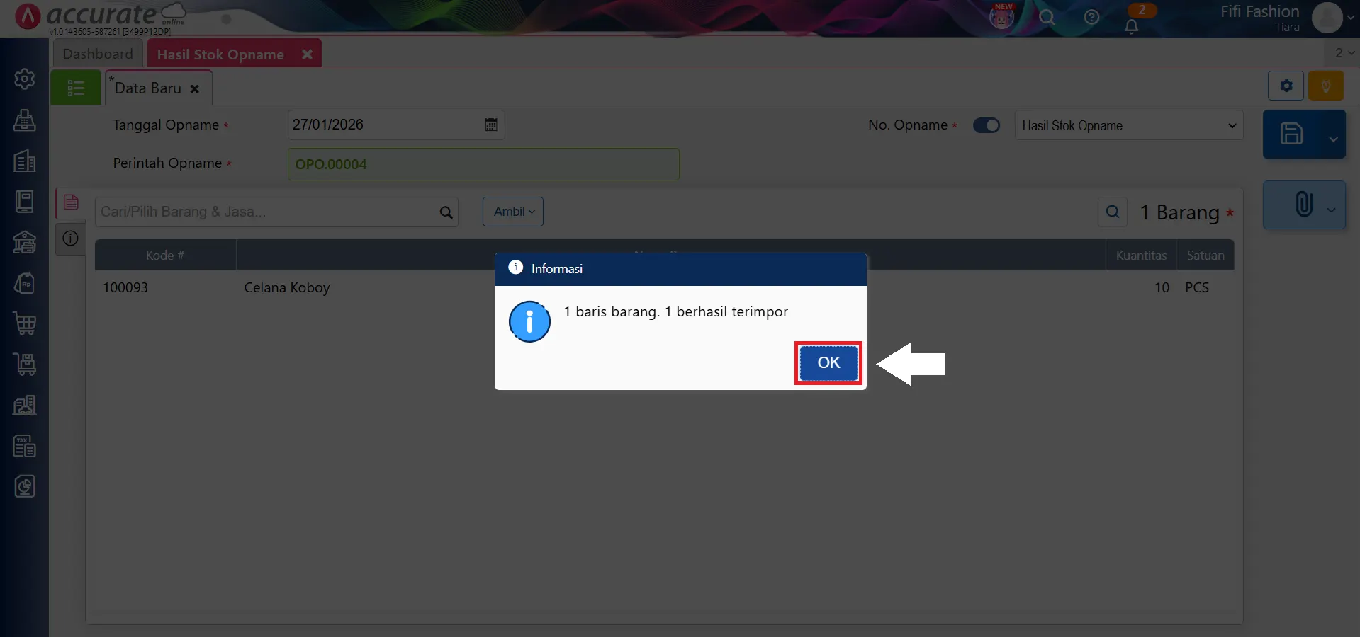 impor hasil stok opname