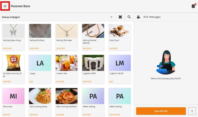 menentukan kategori penjualan pada pelanggan