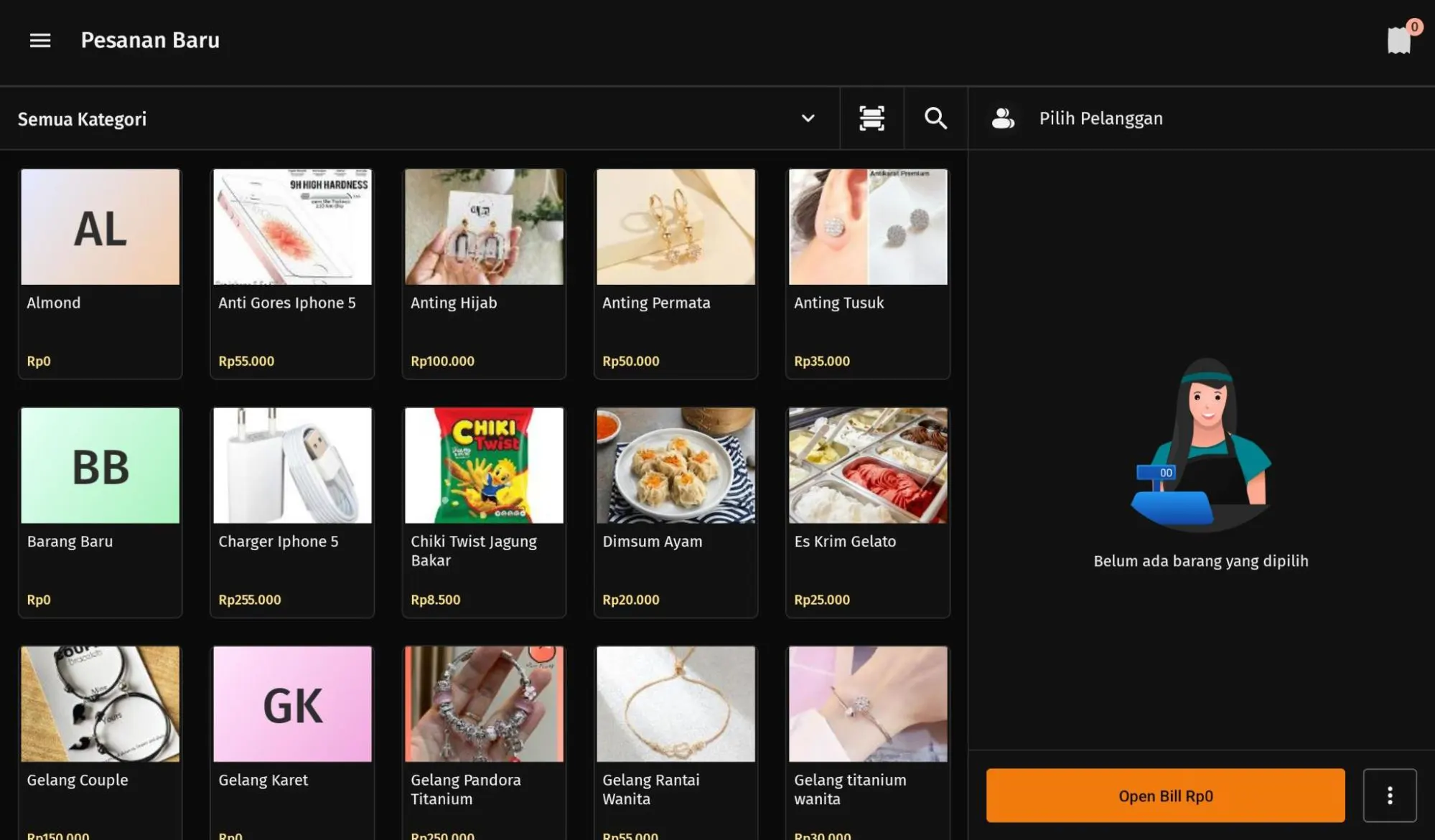 ubah tampilan katalog