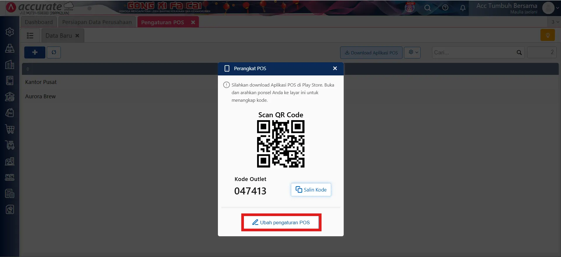 memilih akun redeem point