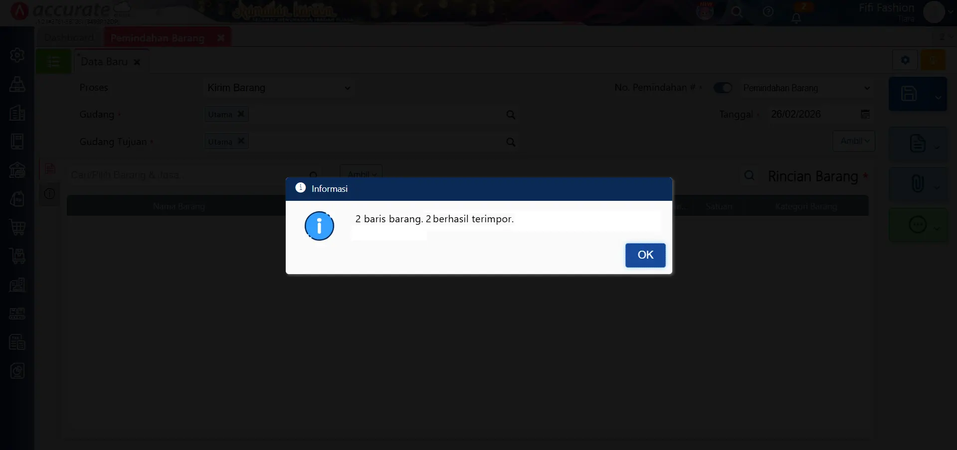 impor pemindahan barang