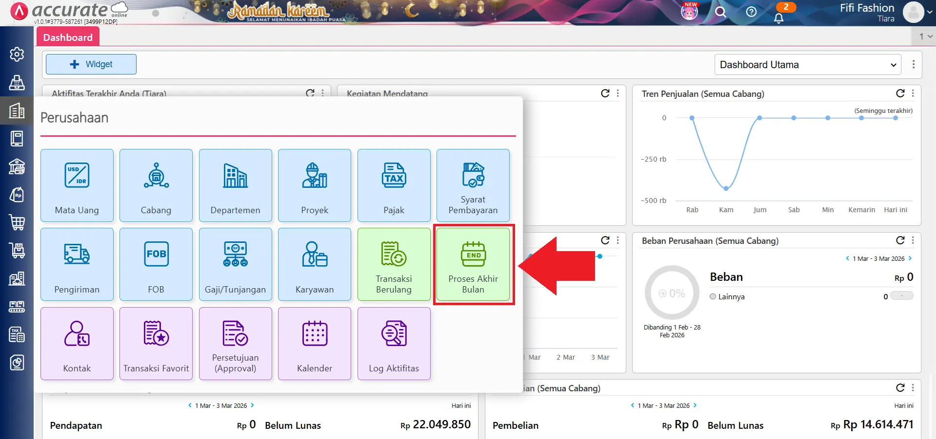 Cara menghapus aset tetap