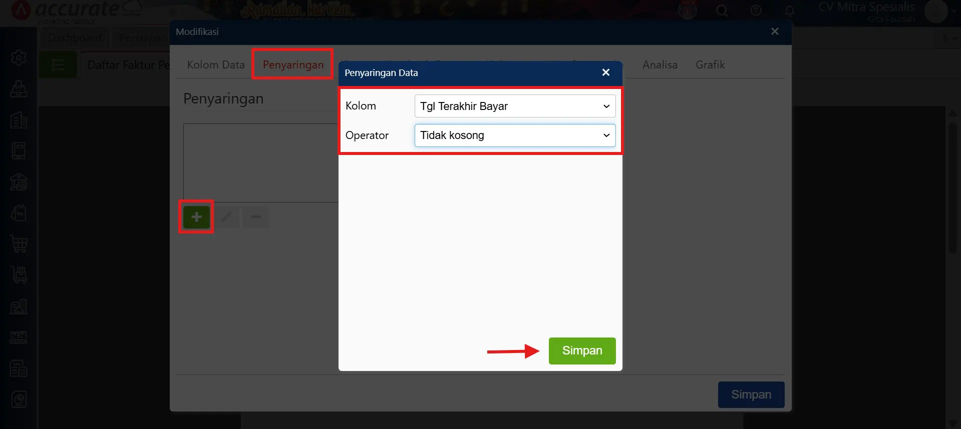Pengaruh barang minus pada laporan keuangan