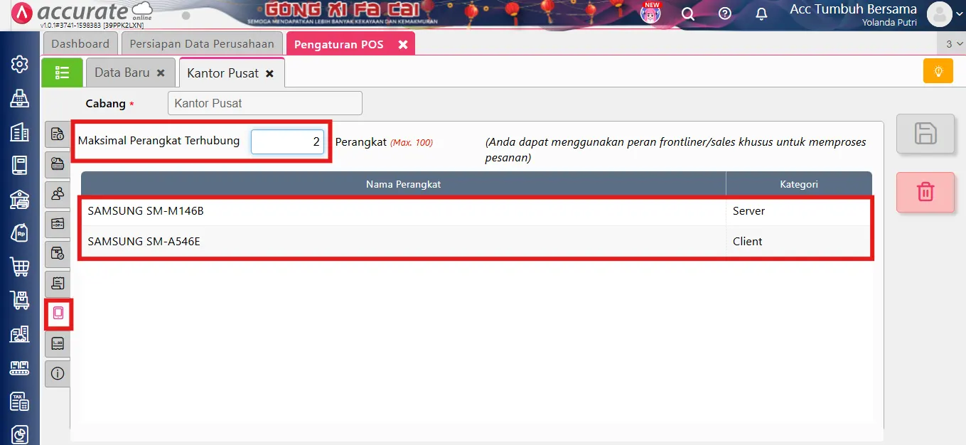 mengatasi notifikasi Kuota Perangkat Penuh