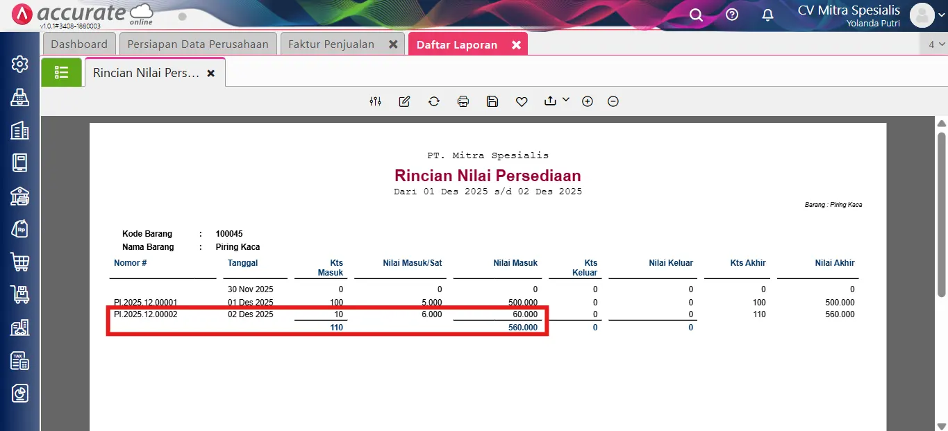 mengatasi error harga jual di bawah harga beli