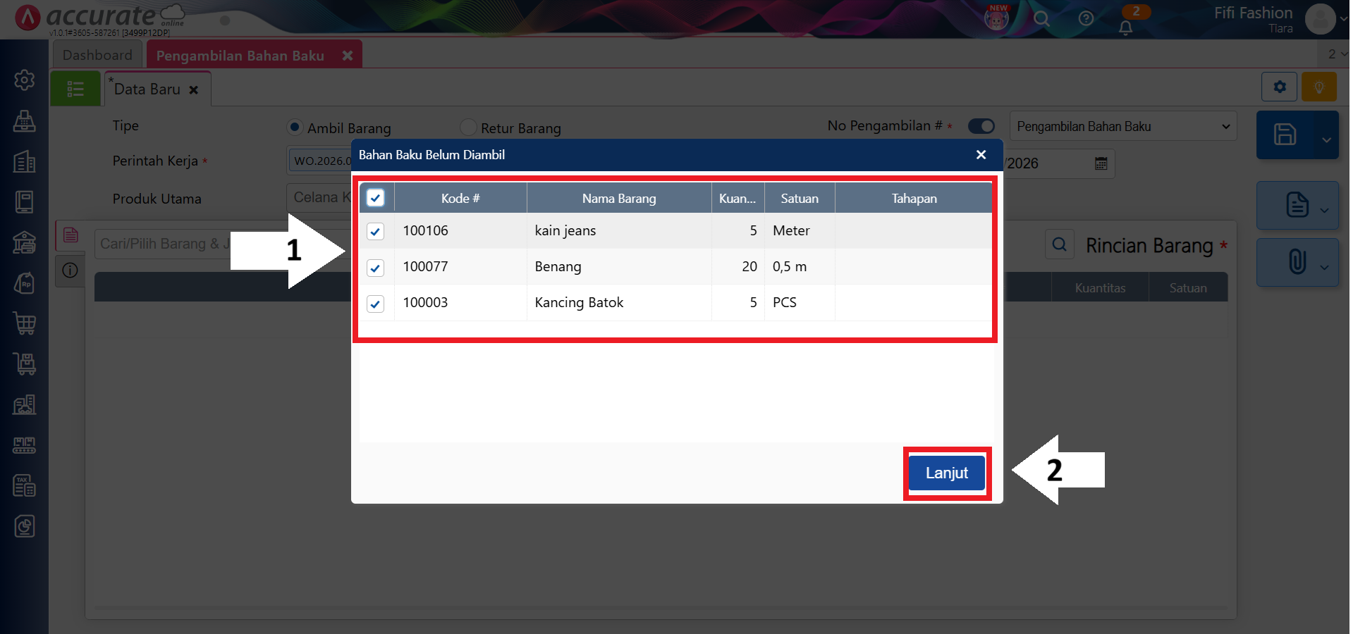 error proses akhir bulan perintah kerja