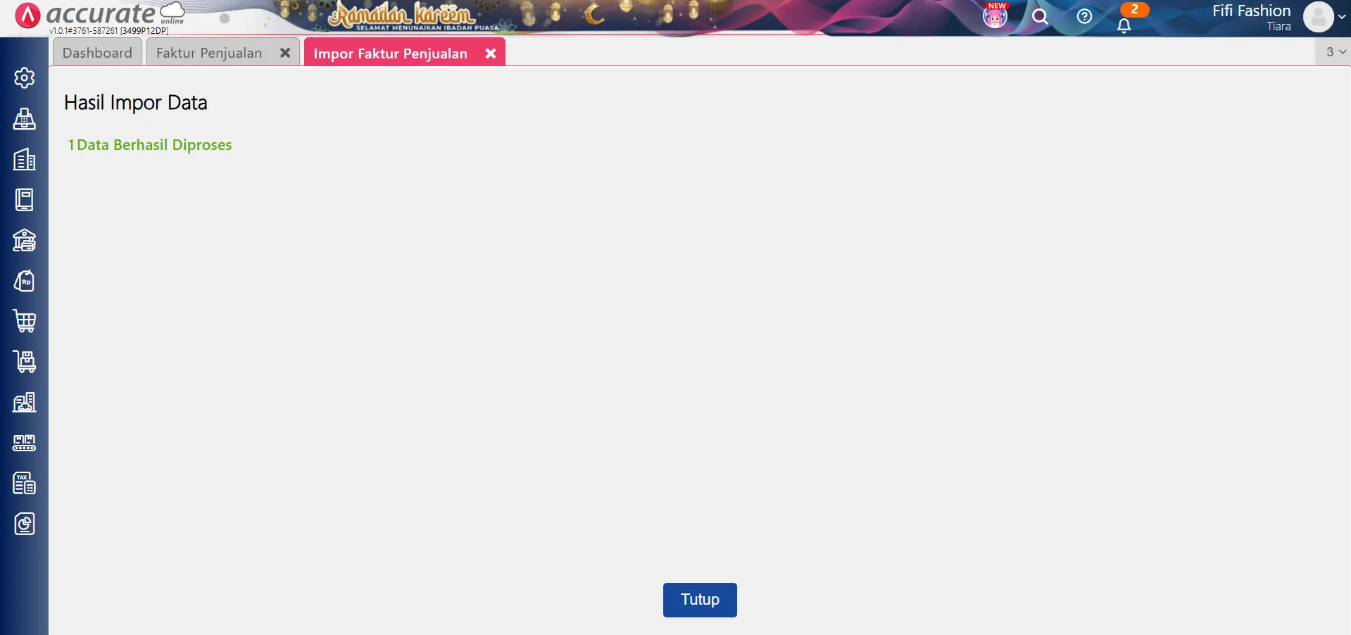 impor faktur dari pesanan penjualan