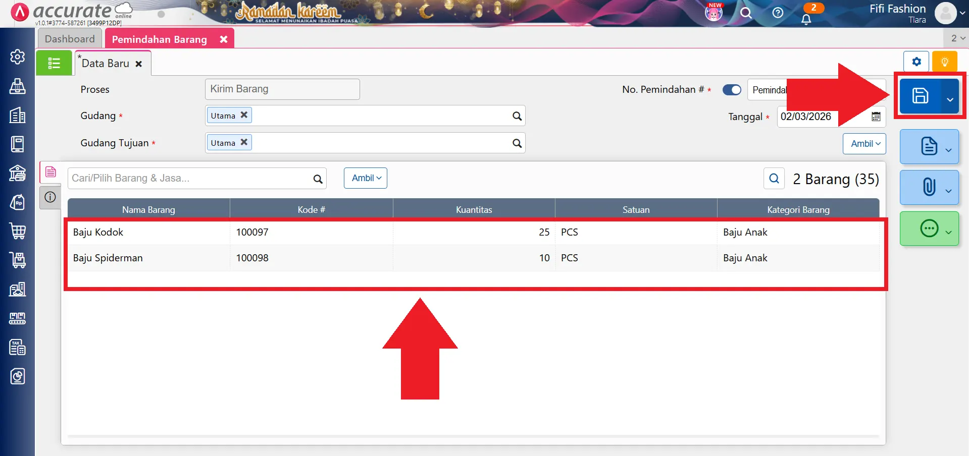impor pemindahan barang