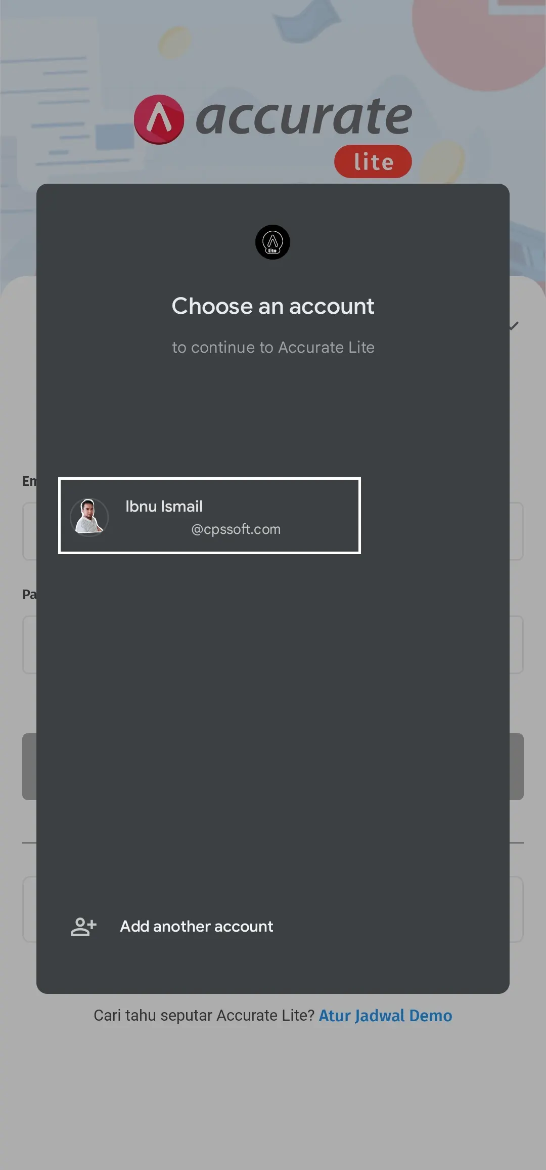 daftar & login Accurate Lite