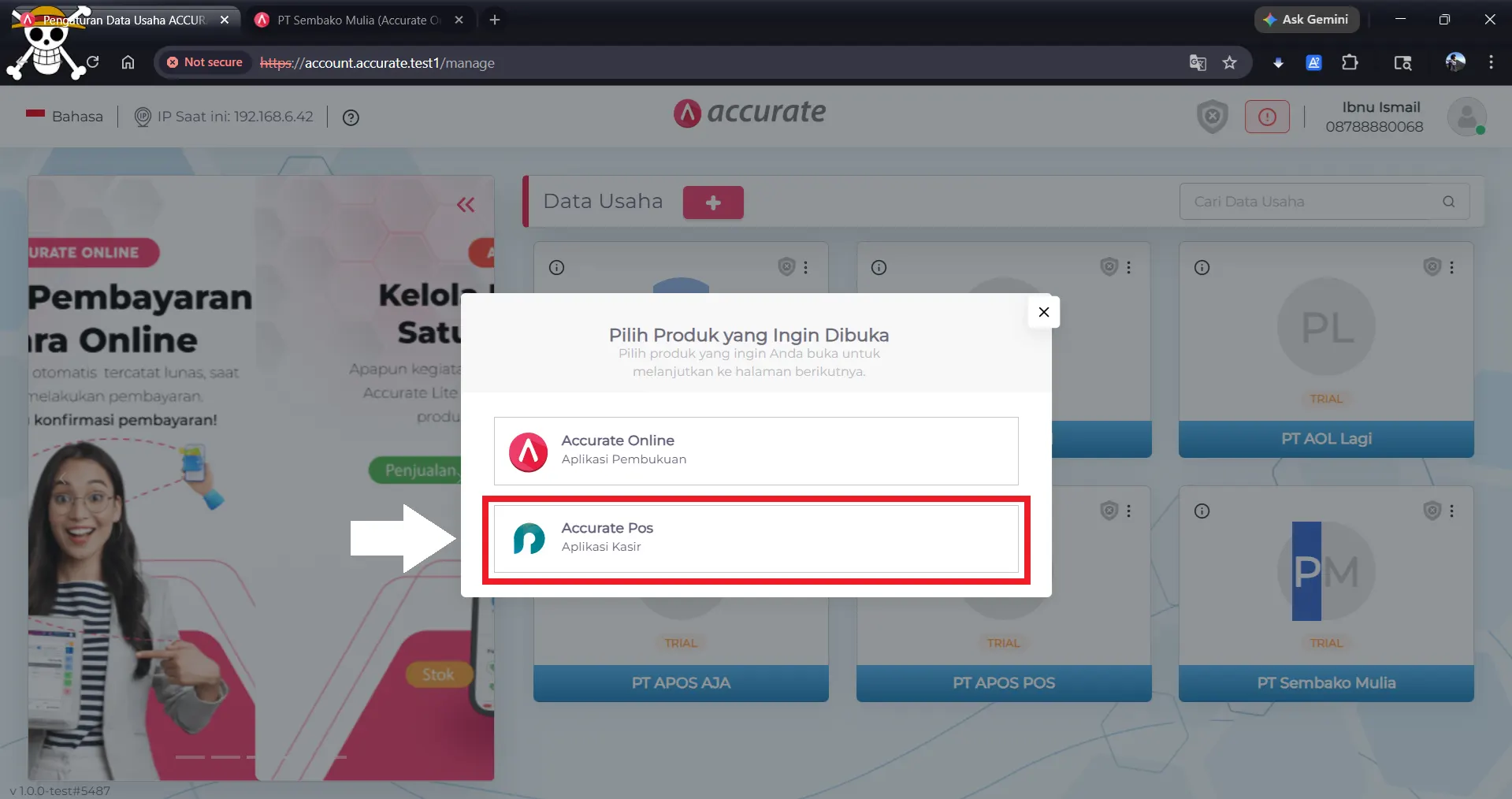 buat data usaha baru Accurate