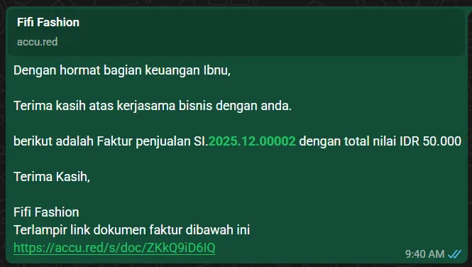 kirim faktur ke Whatsapp
