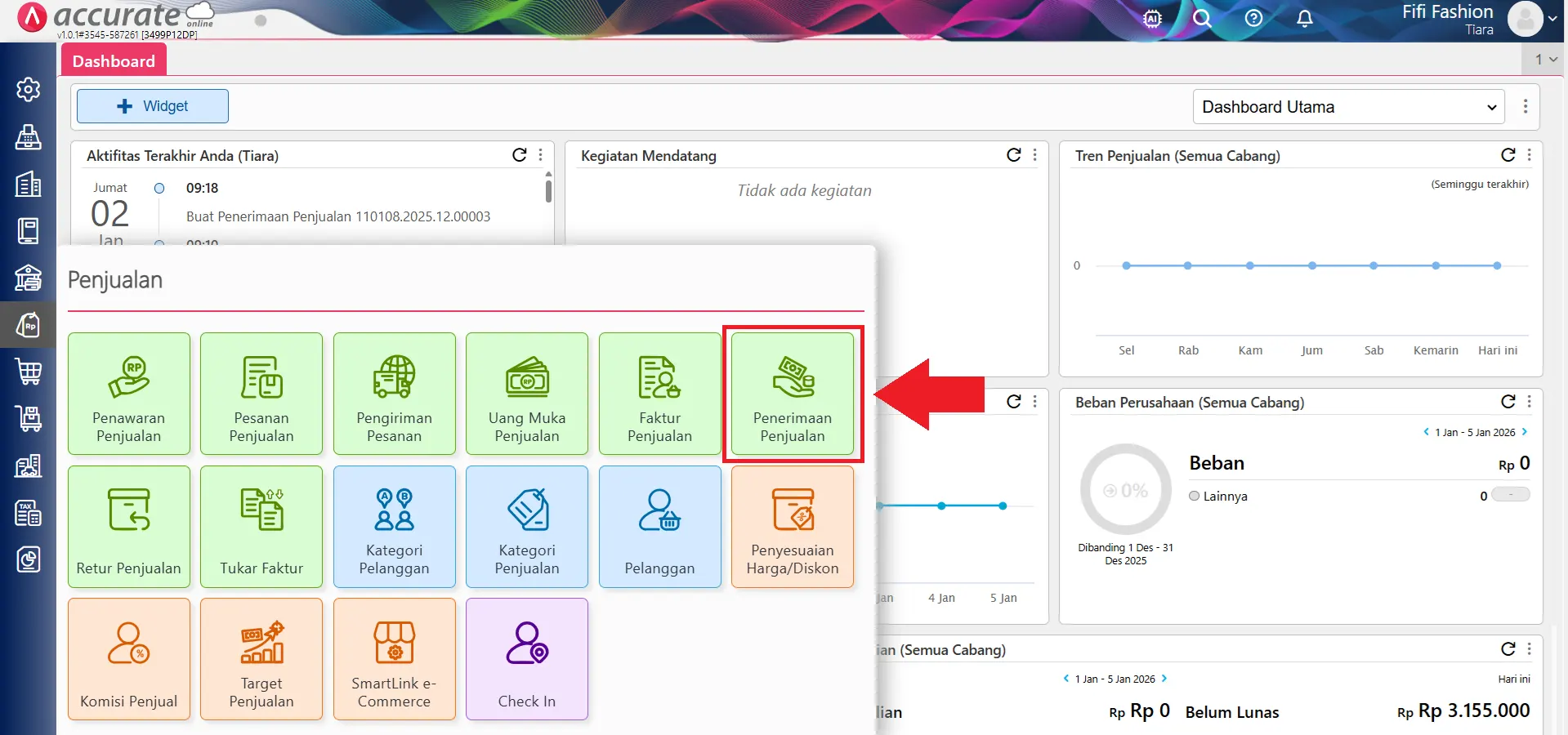 Cara retur penjualan jasa