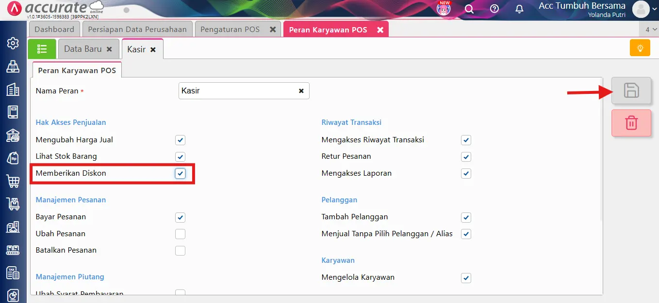 memberikan akses diskon