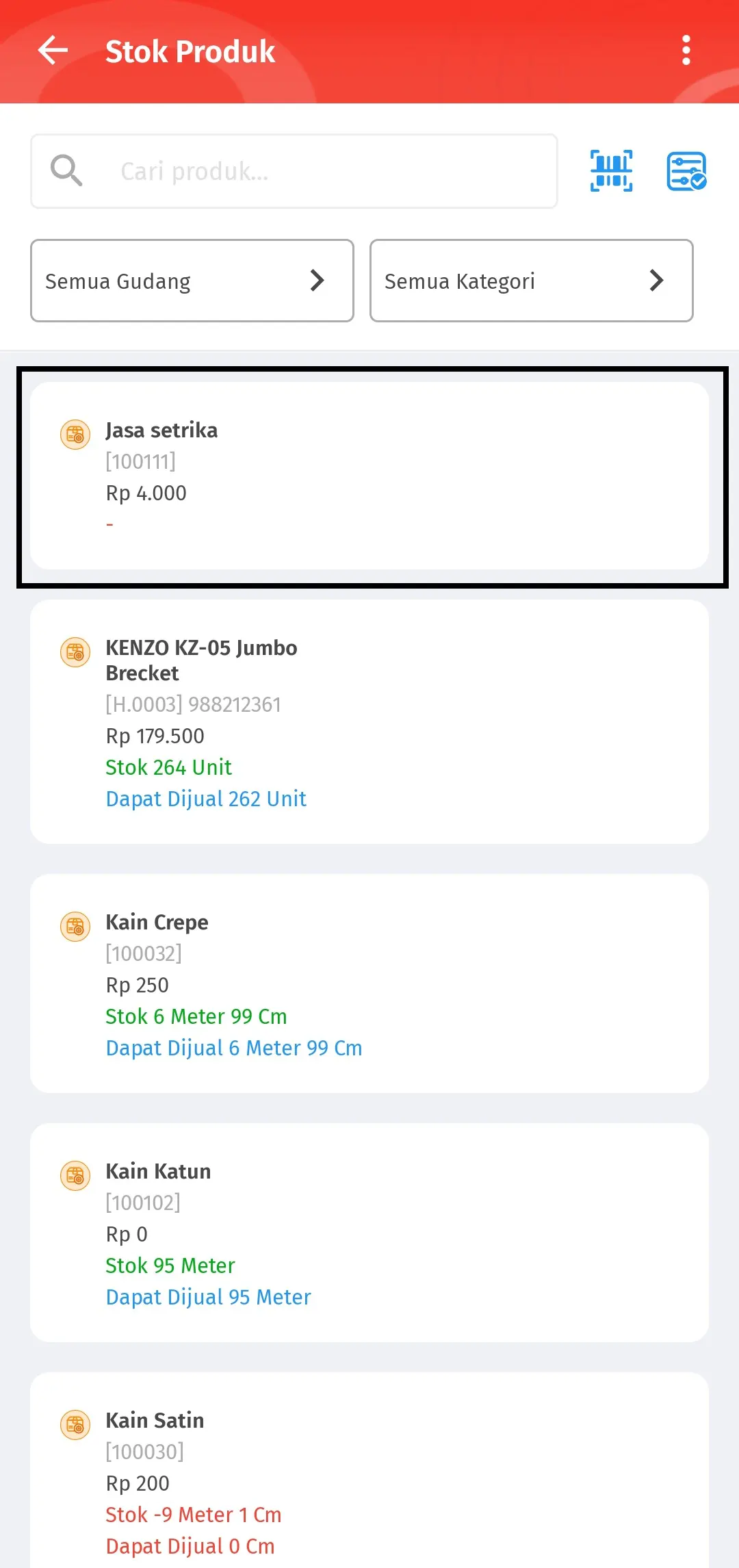 menambahkan produk jasa