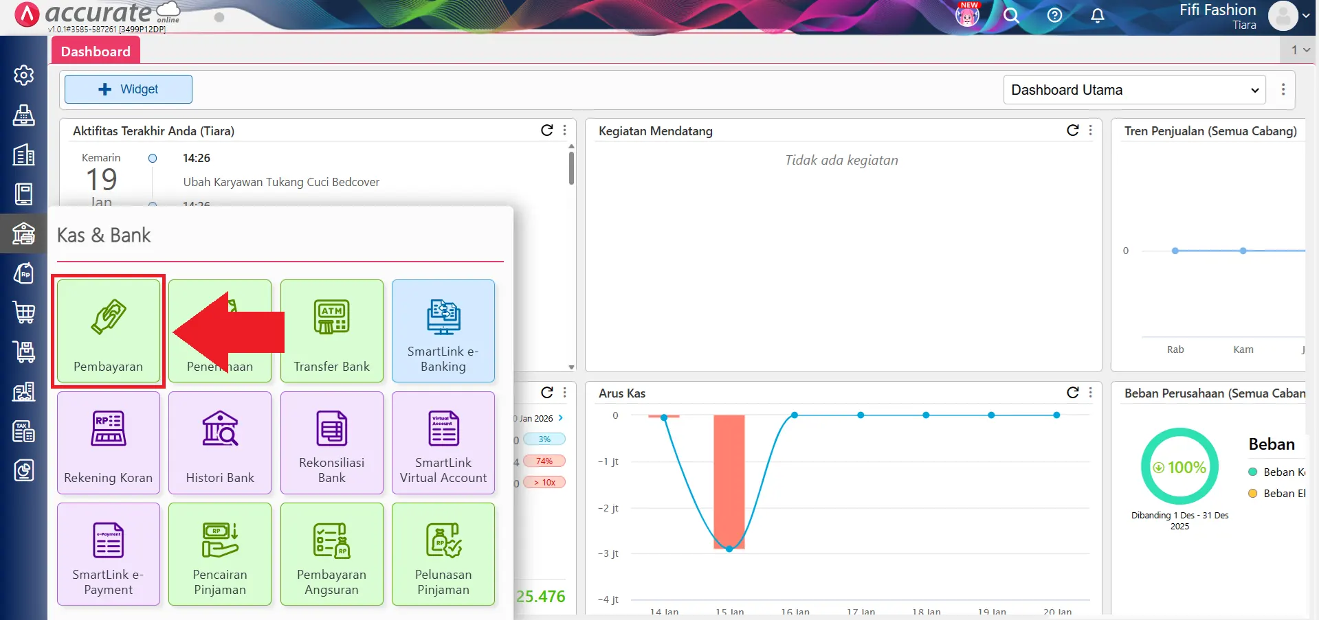 mencatat pembayaran pembelian kartu kredit
