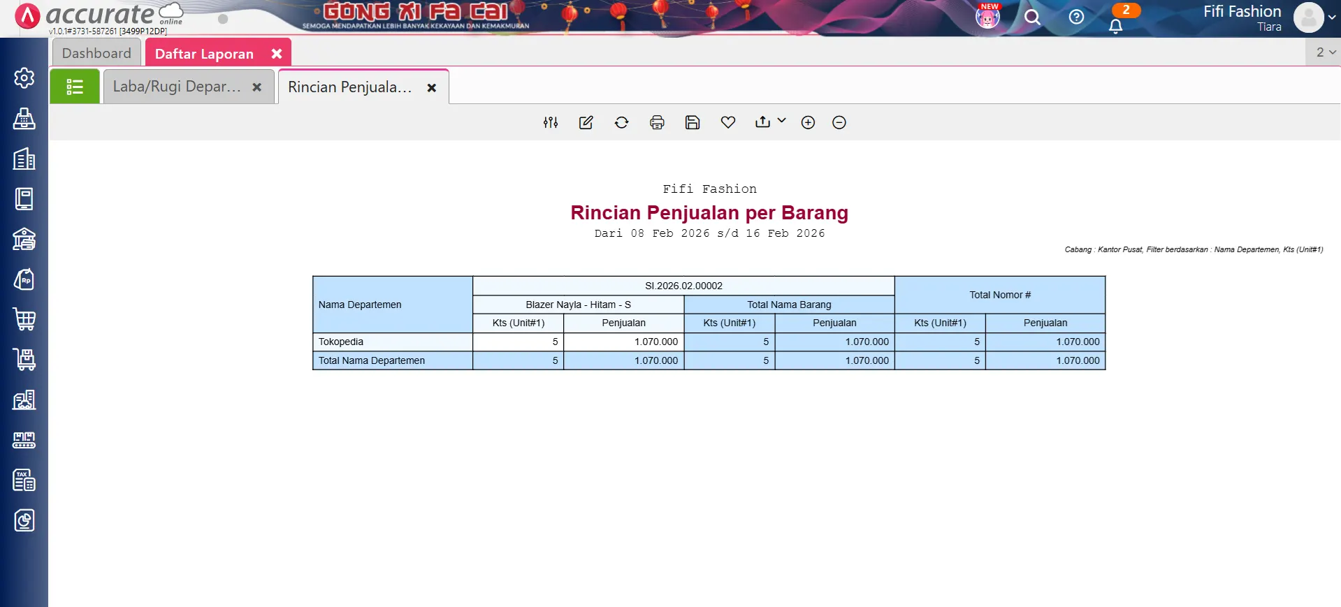 mengelompokkan penjualan