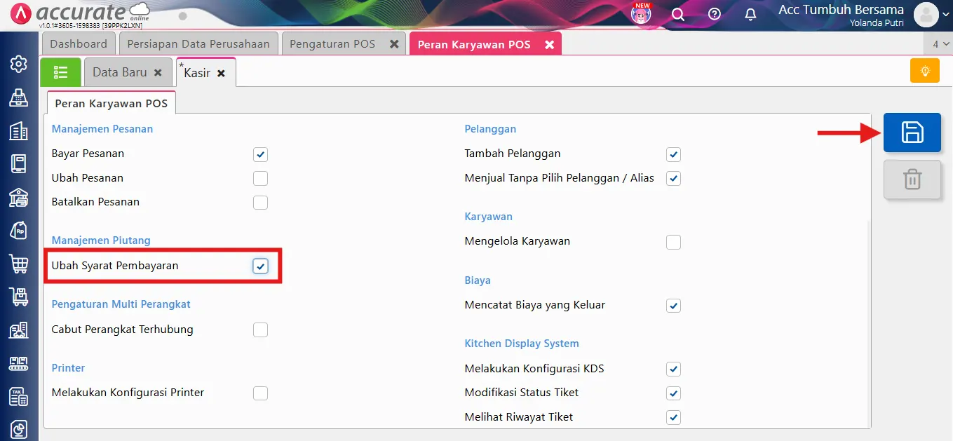 tidak bisa ubah syarat bayar