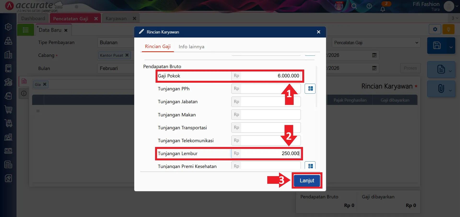 pencatatan lembur karyawan