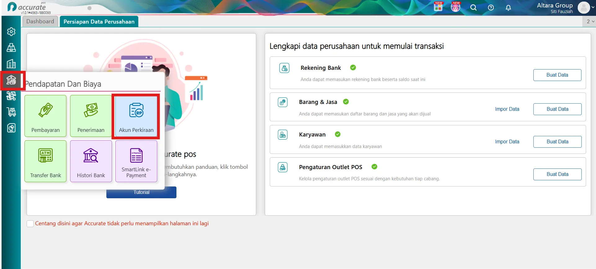 mengelola akun perkiraan