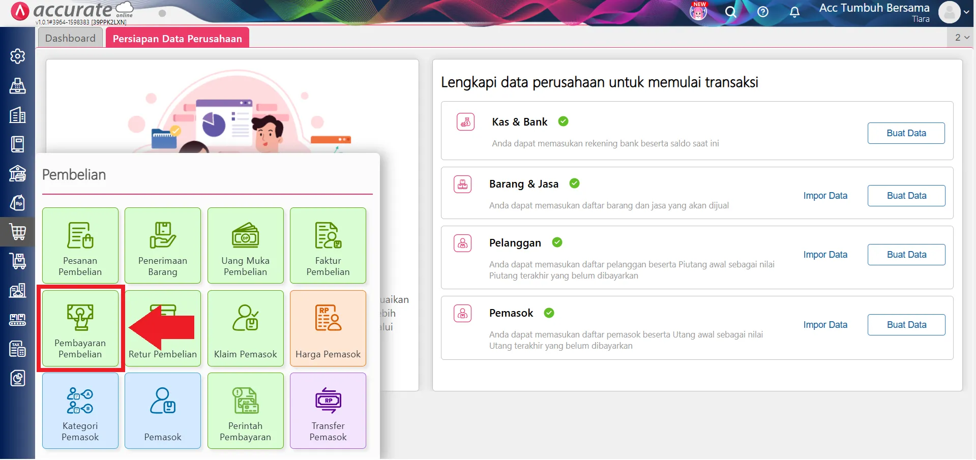 mencatat kasbon pemasok