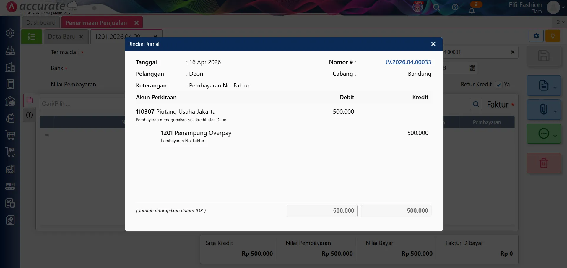 pengembalian overpay