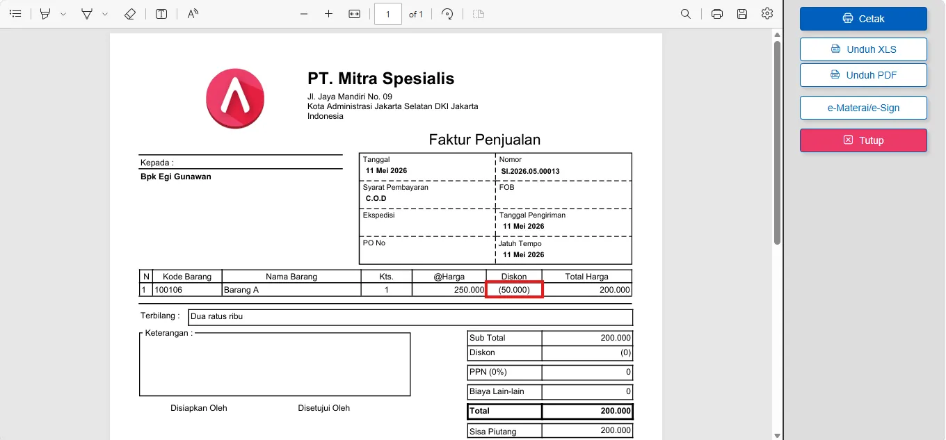 angka minus tampil dalam tanda kurung