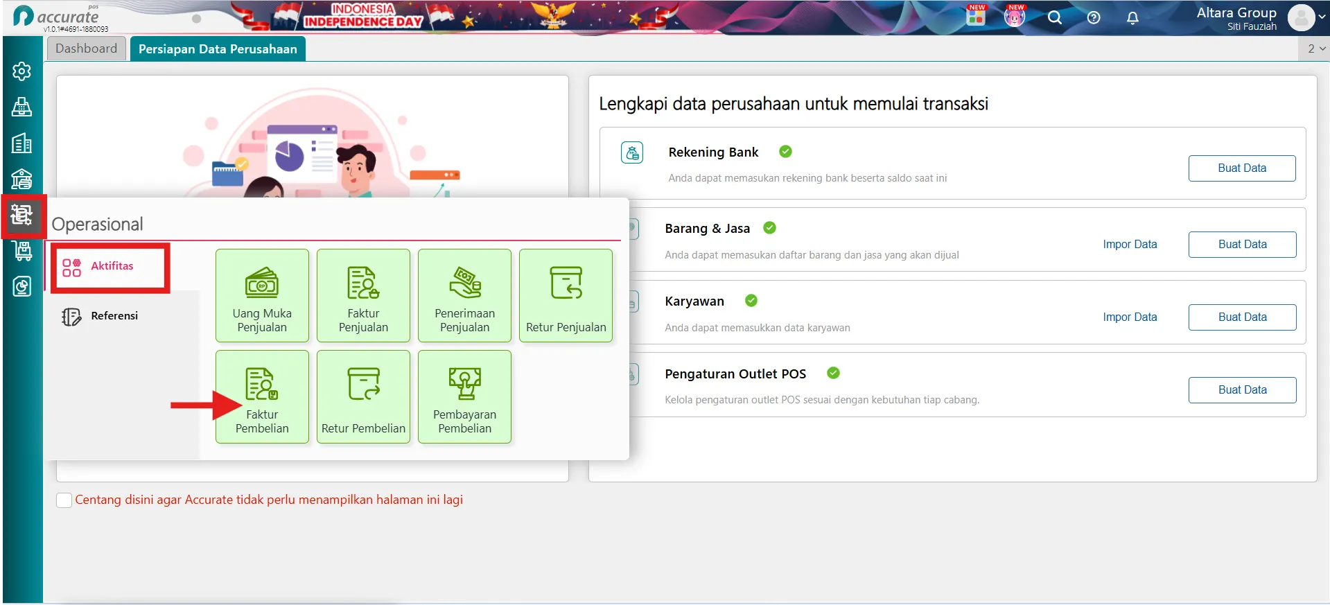 membuat faktur pembelian