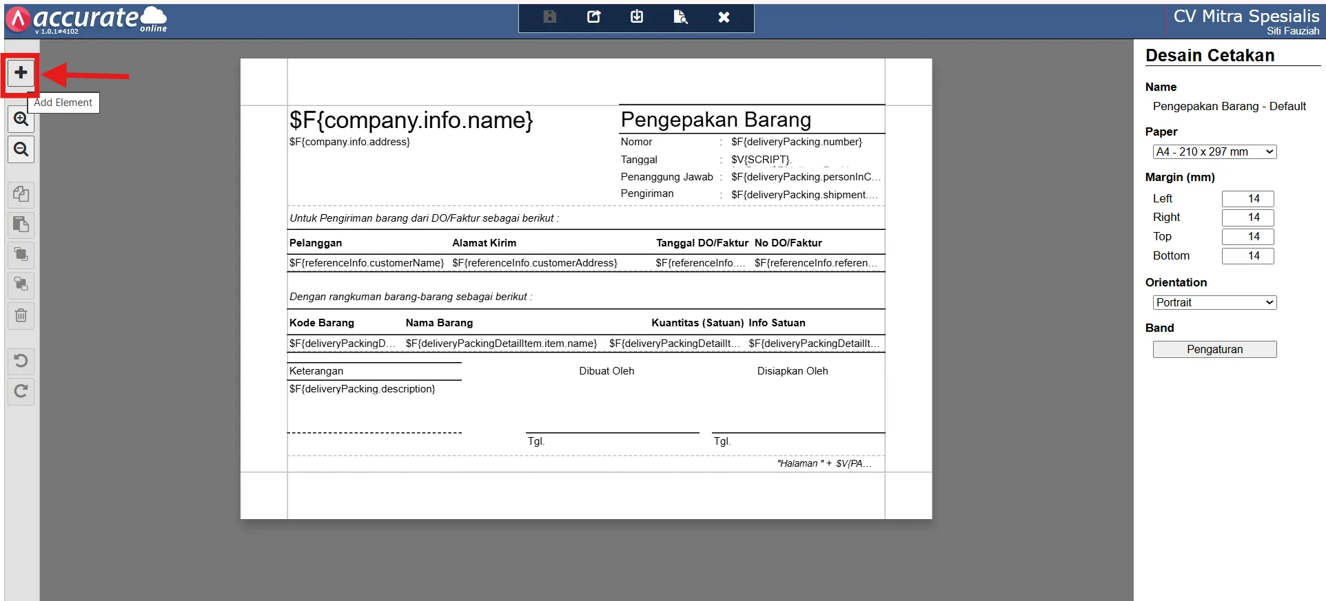Nomor seri di desain cetakan pengepakan barang