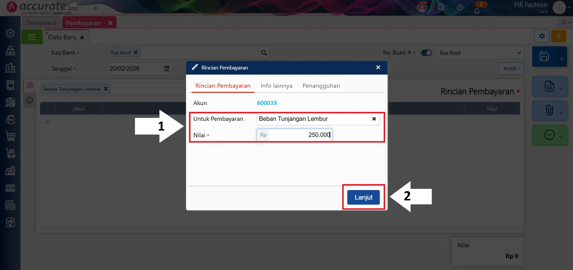 pencatatan lembur karyawan
