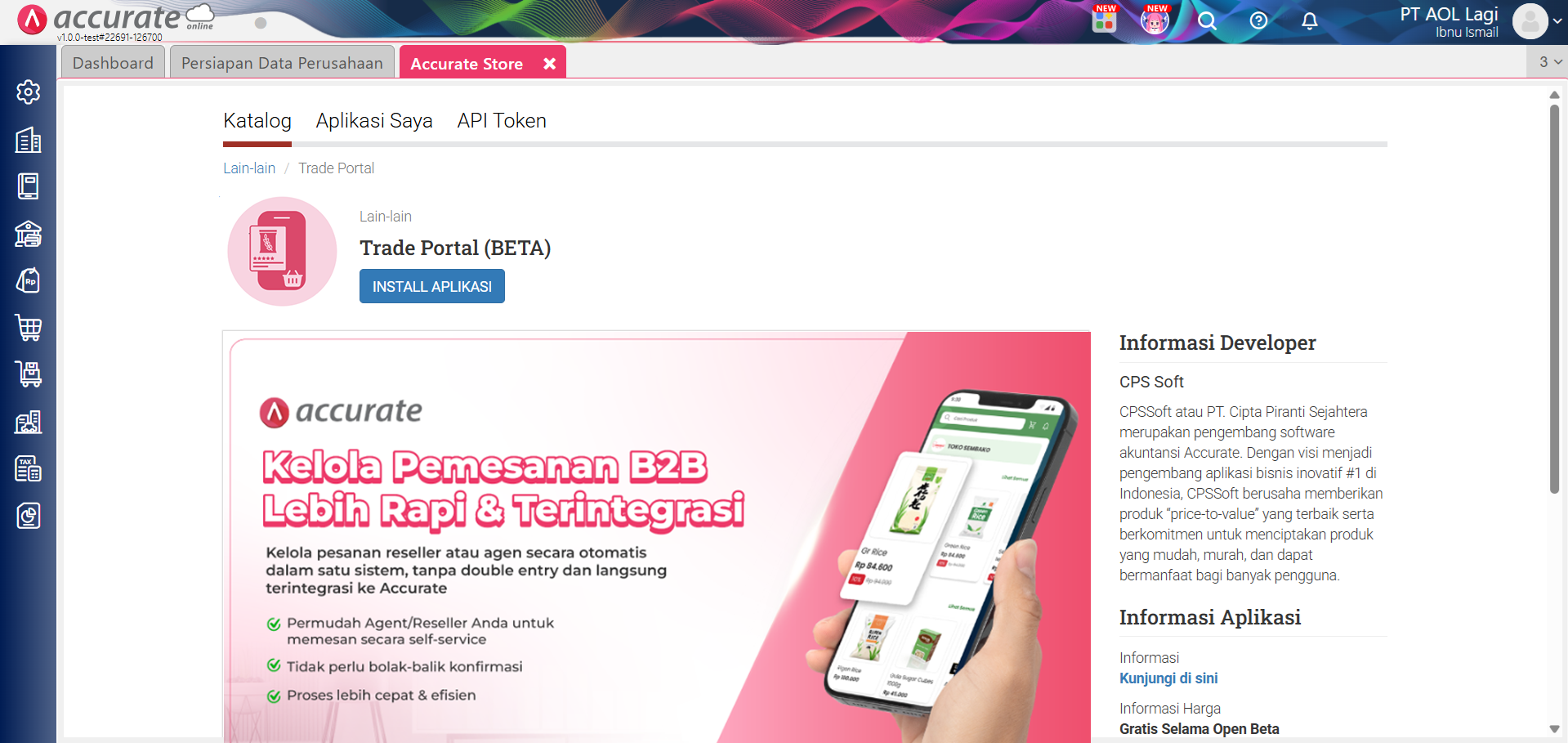 instal Trade Portal