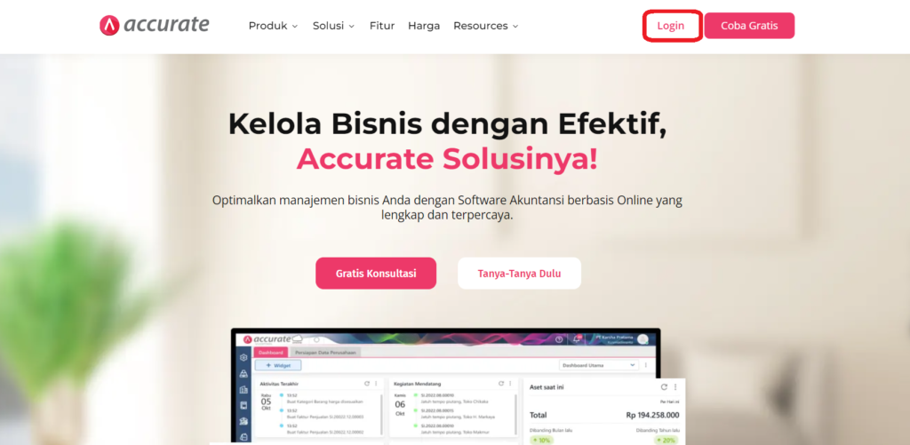 Cara Membuat Akun Accurate Online 2